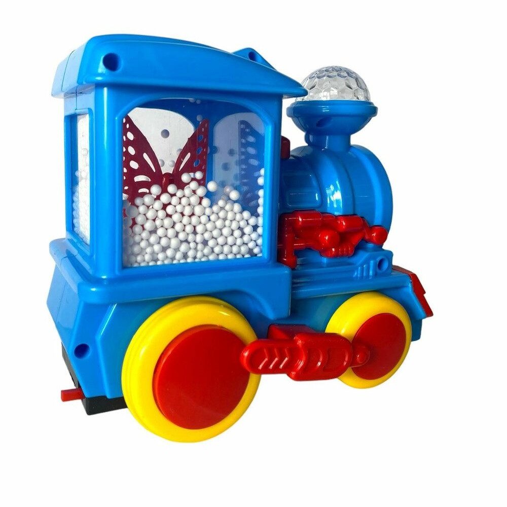 Музичний потяг (на батарейках, пінопласт. кульки, підсвічування) QS148 - 8