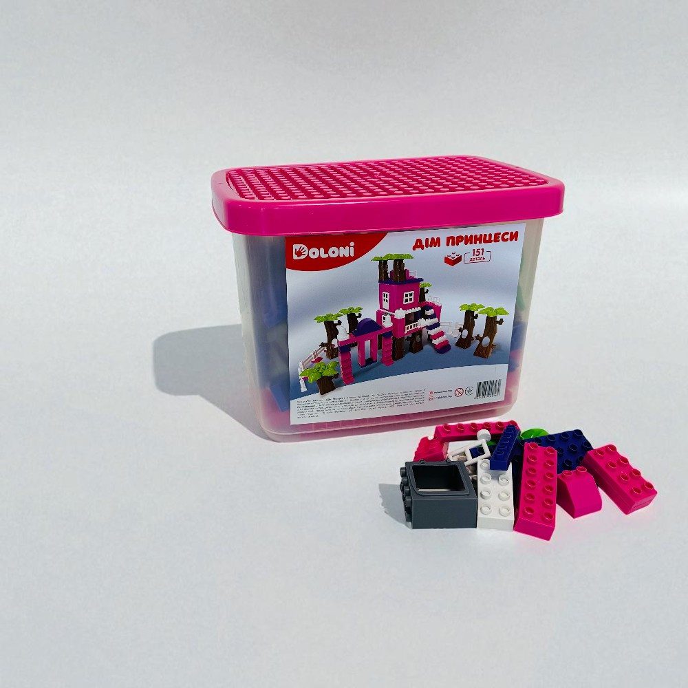 Конструктор Дім принцеси (151 дет.) Doloni в пластиковому боксі 013888/03 - 4