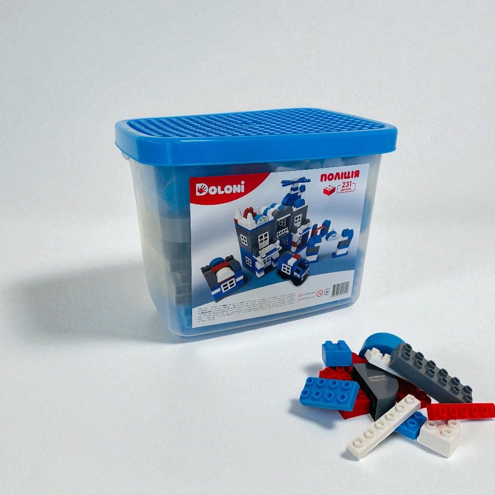 Конструктор Поліція (231 дет.) Doloni в пластиковому боксі 013888/02 - 3