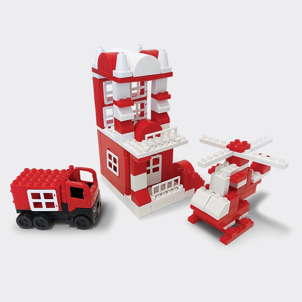 Конструктор Вертоліт (117 дет.) Doloni в пластиковому боксі 013888/08 - 2