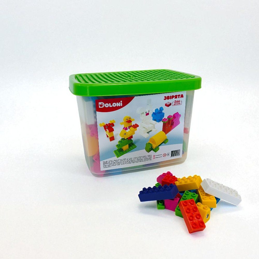 Конструктор Звірята (266 дет.) Doloni в пластиковому боксі 013888/05 - 4
