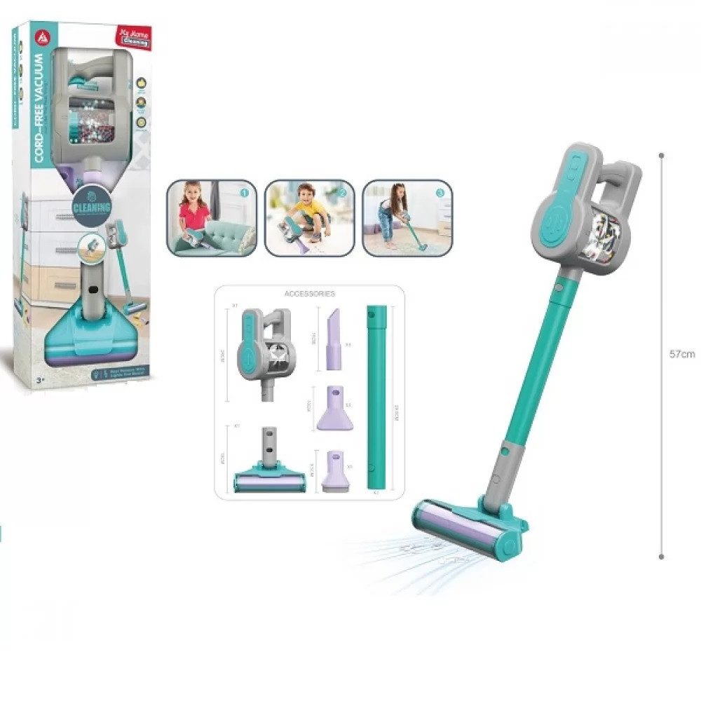 Дитячий пилосос ручний вертикальний із насадками HJ615A - 5