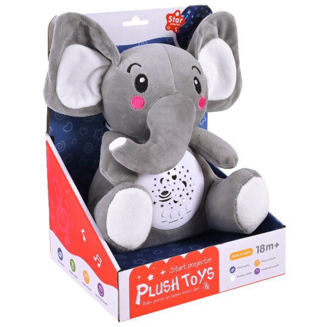 Музичний нічник Слоник (з проєктором) 678-32 - 2