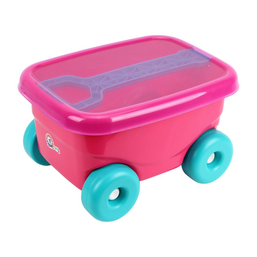 Дитяча іграшка Візок ТехноК (пластиковий, з кришкою та ручкою) 1386 - 3