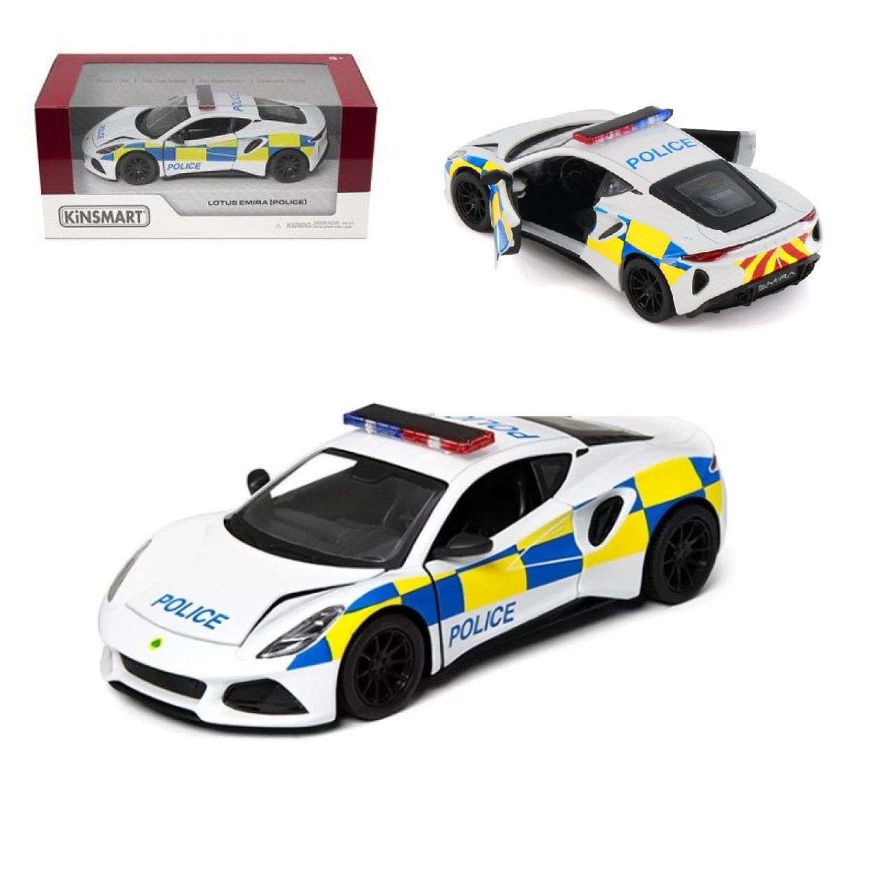Модель легкова Kinsmart Lotus Emira Police 5'' KT5441WP