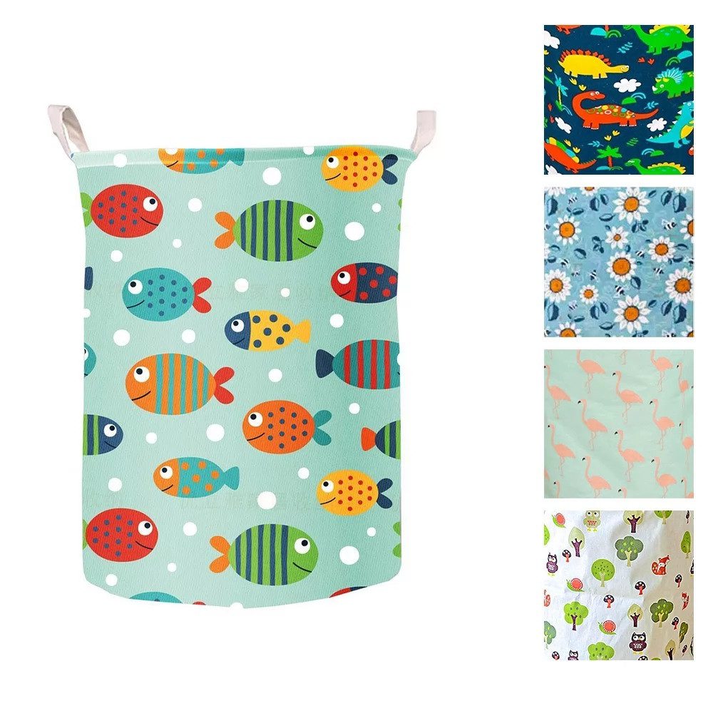 Кошик для іграшок тканинна, з ручками (42*35 см) BT-TB-0026