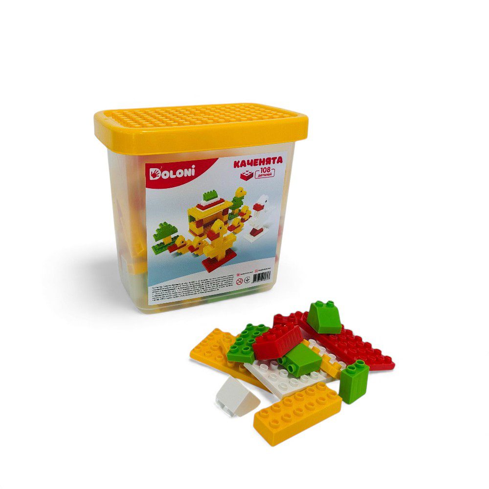 Конструктор Каченята Doloni в пластиковому боксі (108 дет.) 013888/11 - 2