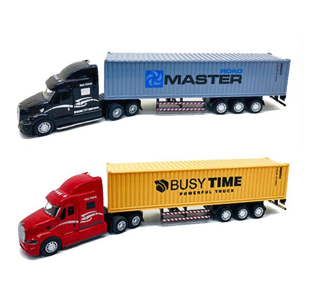 Трейлер вантажівка (інерційна машинка, метал) 2218-14 A - 5