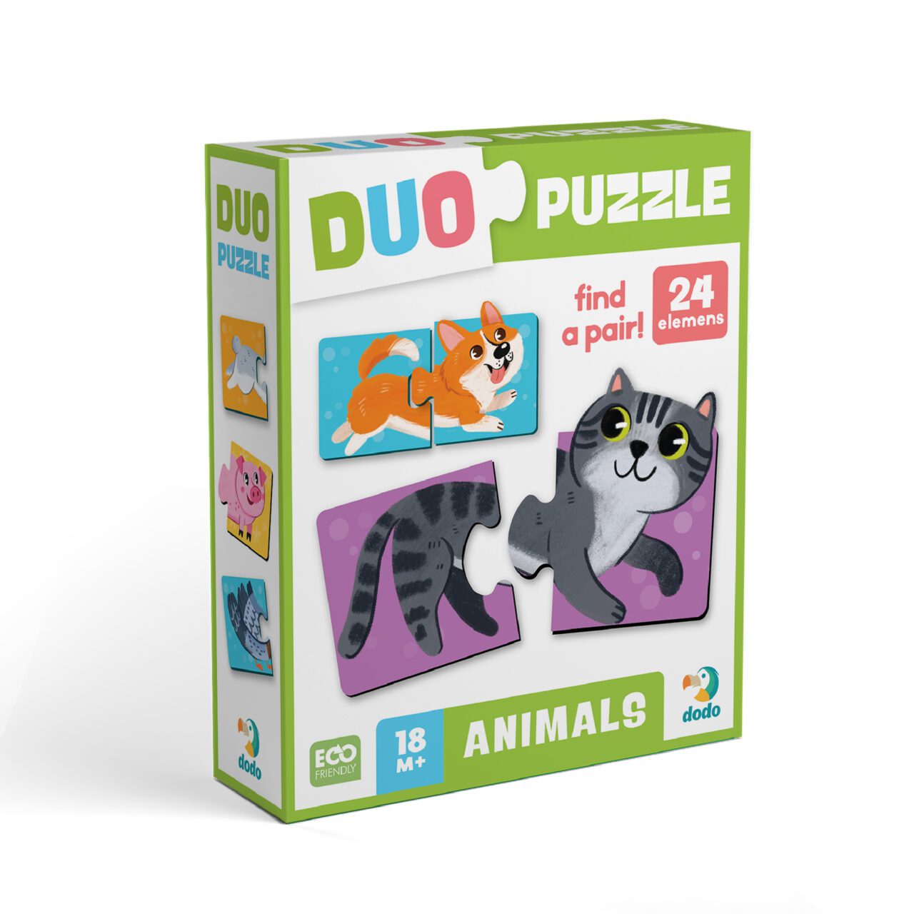 Дитячий пазл ДУО Тваринки-половинки (24 ел.) Dodo 300689 - 5