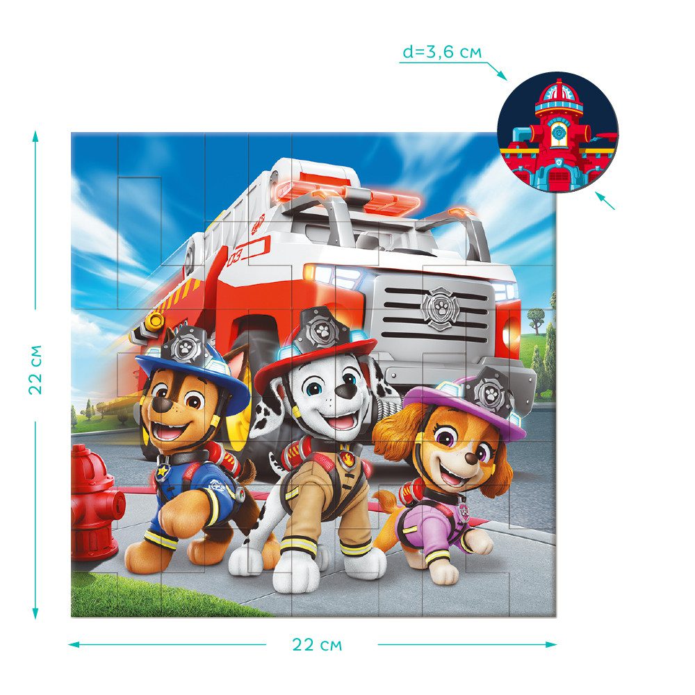 Магнітний пазл Dodo Paw Patrol Пожежні (40 ел.) 20648 - 3