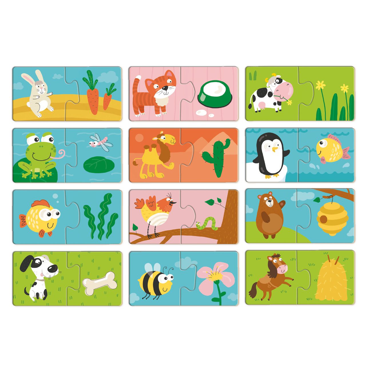 Дитячий пазл ДУО Хто що їсть (24 ел.) Dodo 300691 - 4