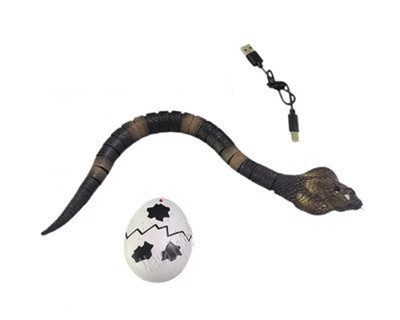 Іграшкова змія на радіокеруванні (сенсорна кобра, пульт яйце) 8809 - 2
