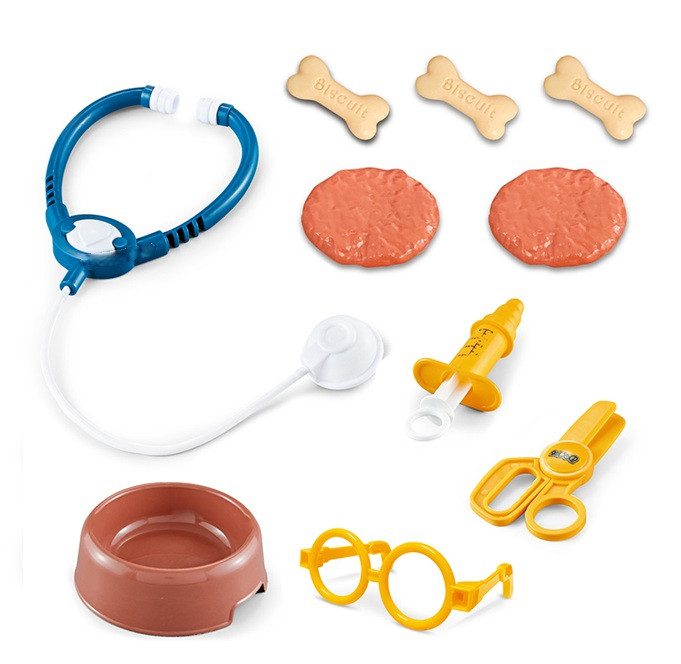 М'яка іграшка песик з переноскою на набором лікаря 906-1 - 2