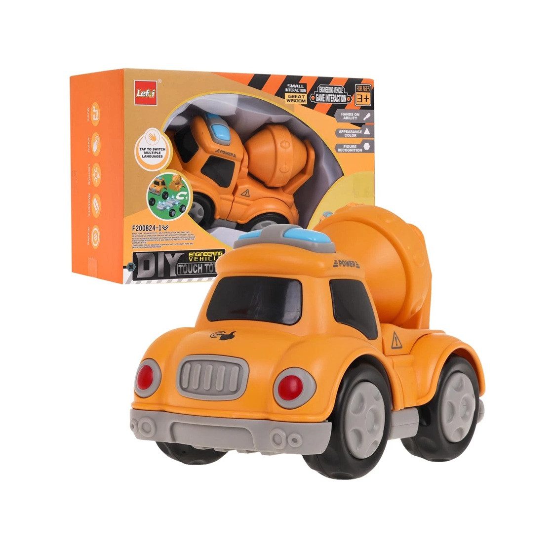 Магнітний конструктор Транспорт (спецтехніка на магнітах, світло, звук) 9901/9901-1/9902/9903 - 2