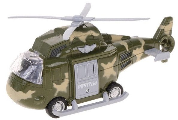 Інерційний вертоліт військовий (на батарейках) 661-05D - 2