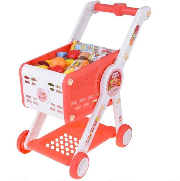 Візок для супермаркету з продуктами (регулюється за висотою) H553A - 4