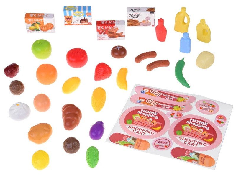 Візок для супермаркету з продуктами (регулюється за висотою) H553A - 5