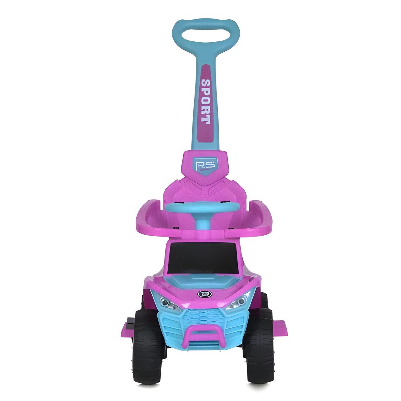 Каталка-толокар 2 в 1 з батьківською ручкою (машинка на акумуляторі) M 5764EBLR-8 - 5