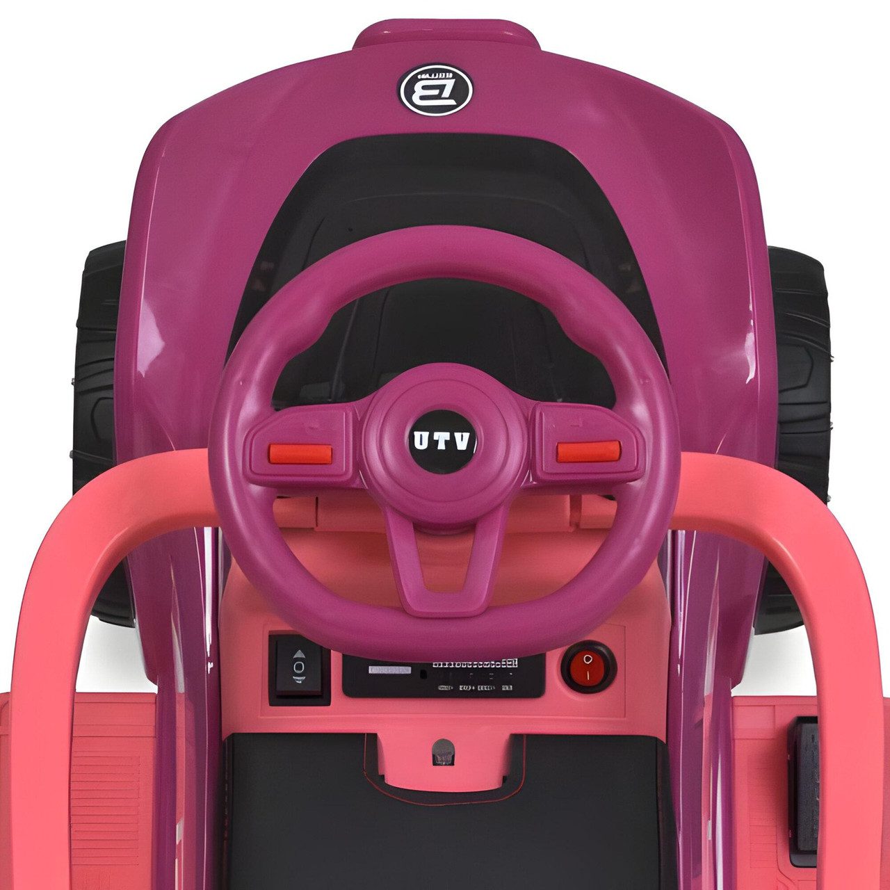 Каталка-толокар 2 в 1 з батьківською ручкою (машинка на акумуляторі) M 5764EBLR-9 - 6