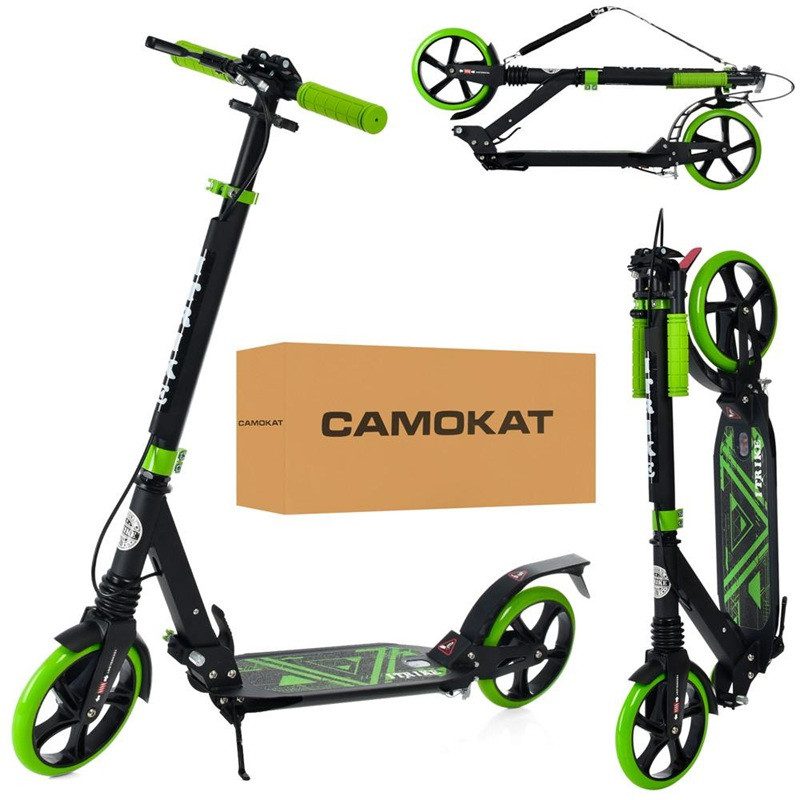 Двоколісний самокат складний (сталь алюміній, PU) iTrike SR 2-018-10-BGR - 3