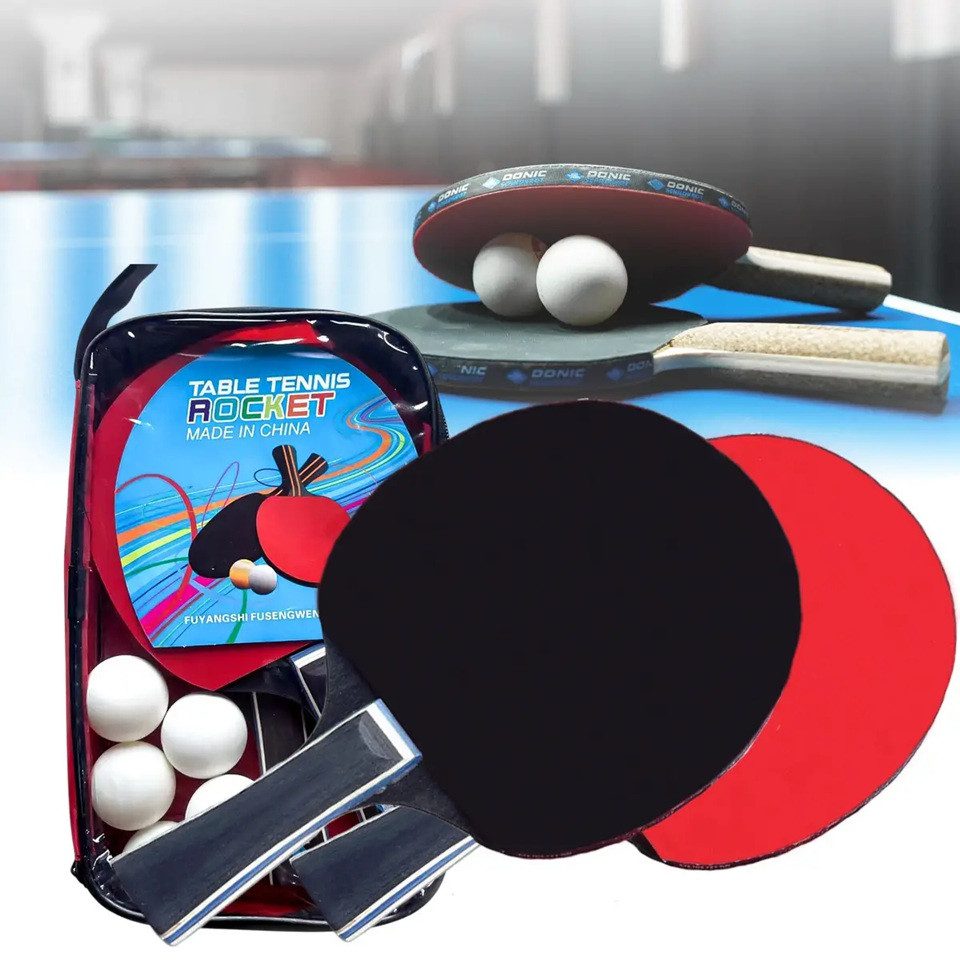 Ракетки для настільного тенісу/пінг-понг (2 ракетки, 5 м'ячів) MS 4594 - 8