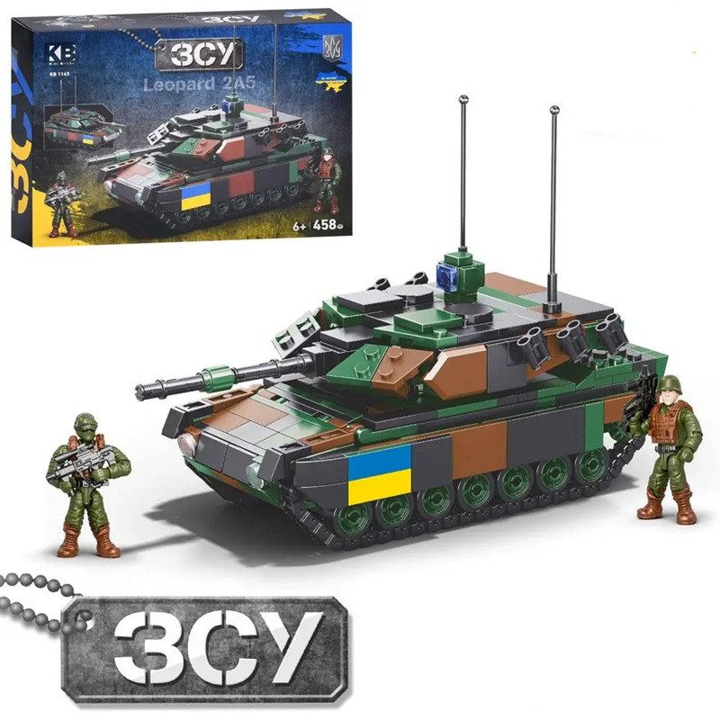Конструктор Військова техніка ЗСУ (458 дет, танк Leopard 2A5) KB 1145