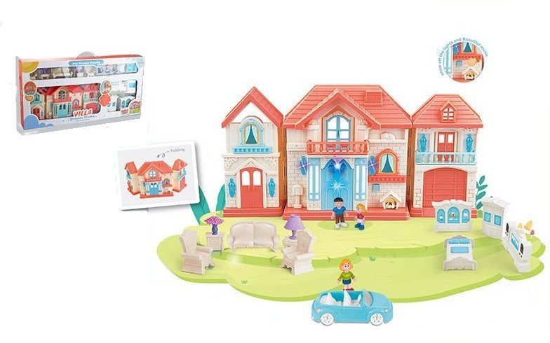 Ляльковий будинок з ляльками, меблями та аксесуарами WD-933E - 3