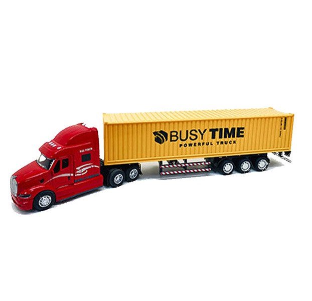 Трейлер вантажівка (інерційна машинка, метал) 2218-14 A - 2