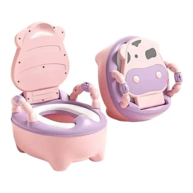 Дитячий горщик стільчик з м'яким сидінням Корівка Bimbo 8236-48