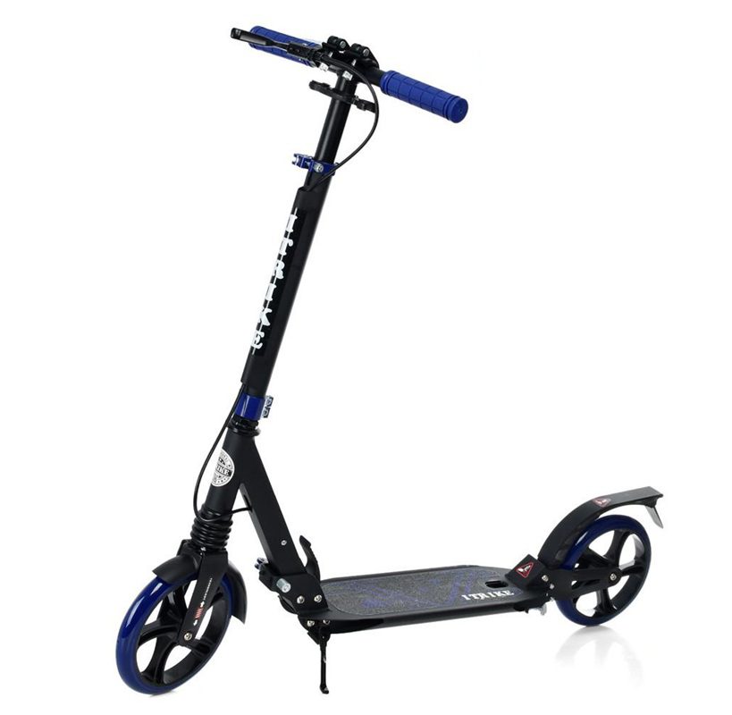 Двоколісний самокат складний (сталь алюміній, PU) iTrike SR 2-018-10-BBL - 4