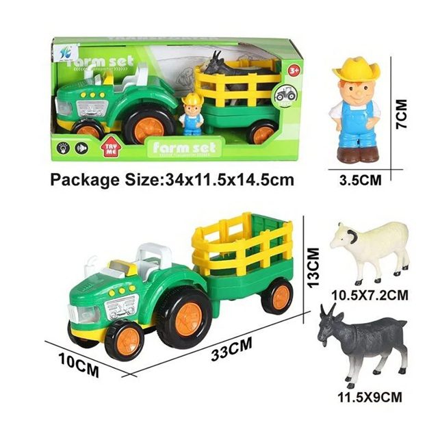 Трактор музичний з причепом та тваринами Ферма 500-762 - 2