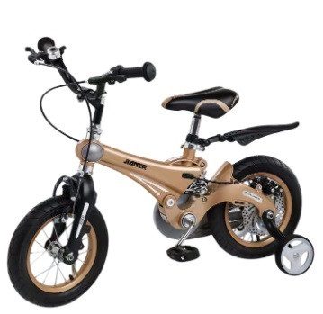 Велосипед двоколісний Люкс зі страхувальними колесами J1 (1641G) 16 gold - 3