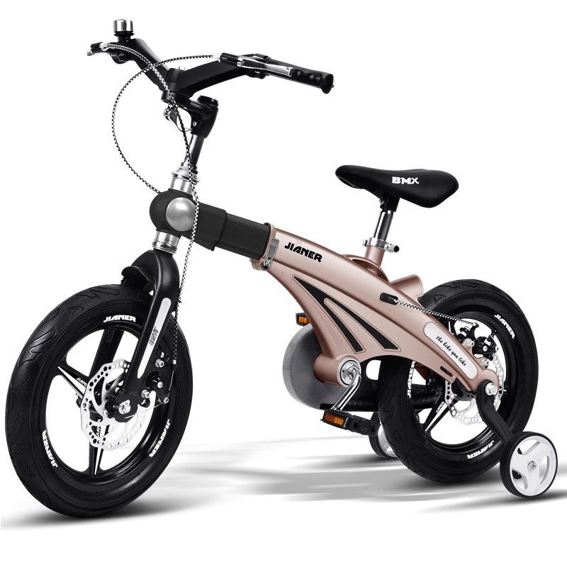 Велосипед магнієвий двоколісний розкладний Люкс J9 (1641D) 16 gold - 2