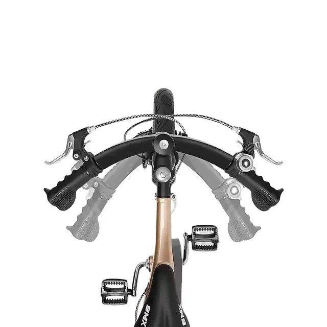 Велосипед магнієвий двоколісний розкладний Люкс J9 (1641D) 16 gold - 5