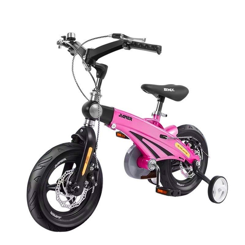 Велосипед магнієвий двоколісний розкладний Люкс J9 (1641D) 16 pink