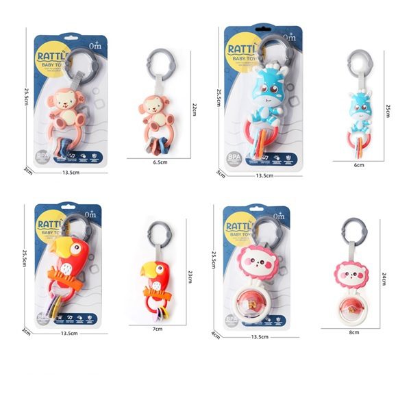 Брязкальце підвіска Тваринки (з прорізувачем) 688-23/28/30/31 - 8