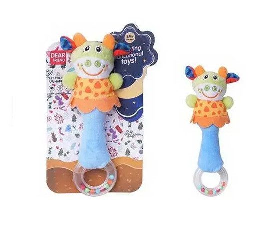 Брязкальце м'яке з пискавкою Тваринки 688M-15/688M-16/688M-17 - 2