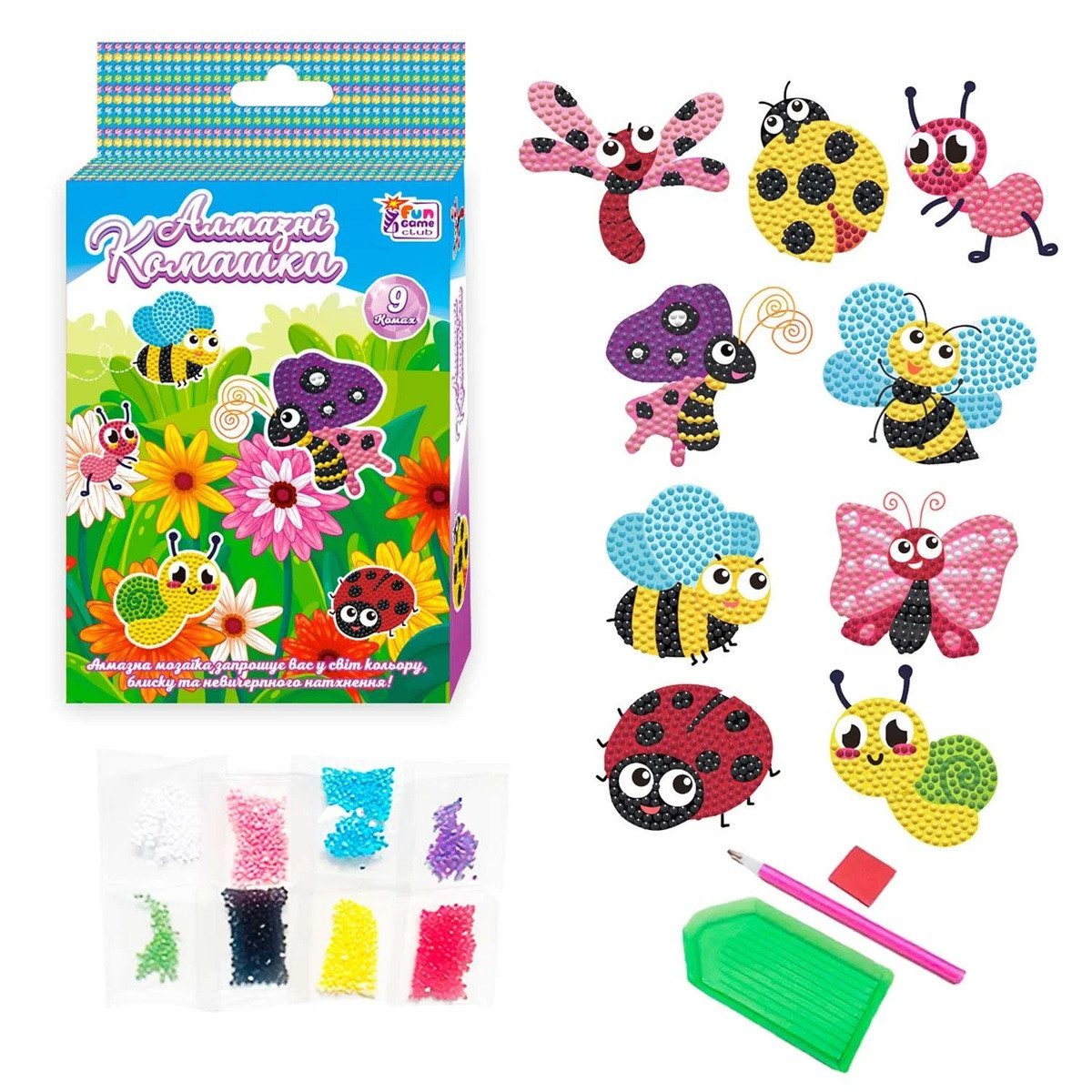 Алмазні стікери Комашки 4FUN Game Club 56169