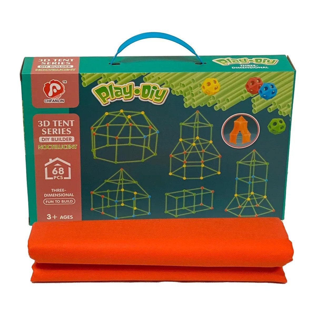 Каркасний намет-конструктор халабуда (люмінесцентні трубки, кульки) 136-3 A - 2