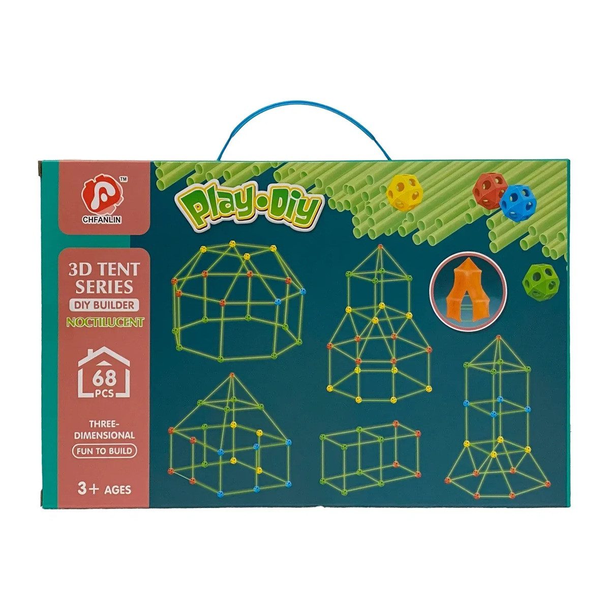 Каркасний намет-конструктор халабуда (люмінесцентні трубки, кульки) 136-3 A - 3