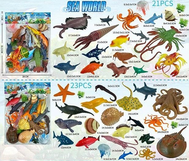 Набір тварин Морські мешканці (21 ел.) Sea World 559-231 A - 9