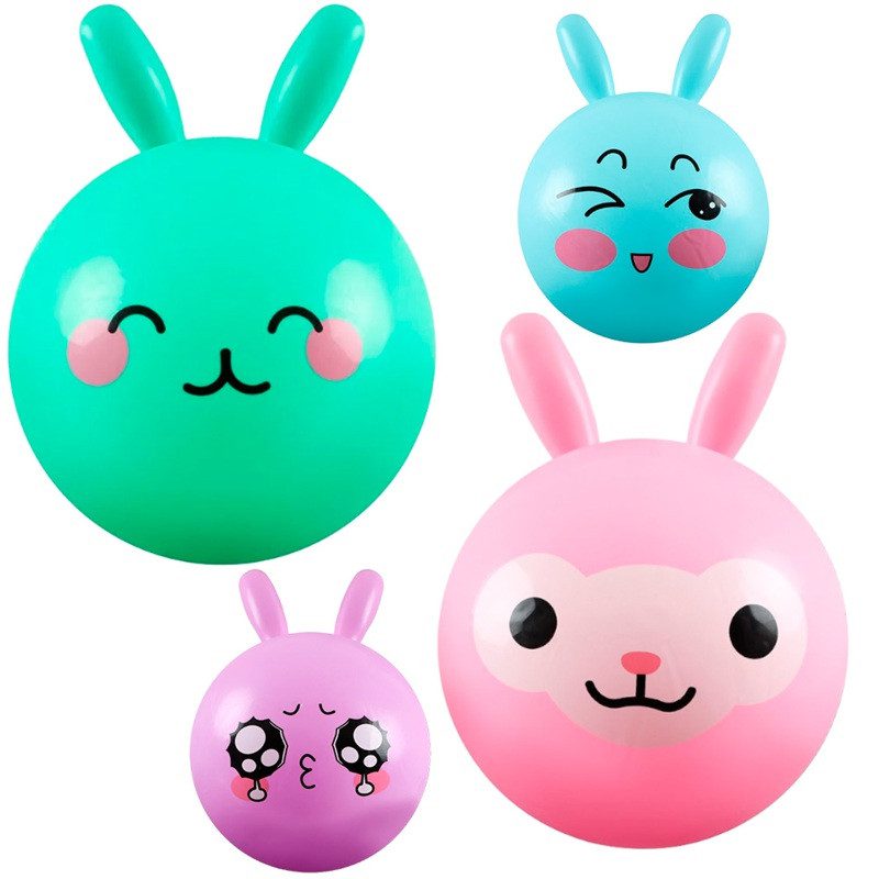 М'яч для фітнесу дитячий з вушками/ріжками (43 см) C 76017