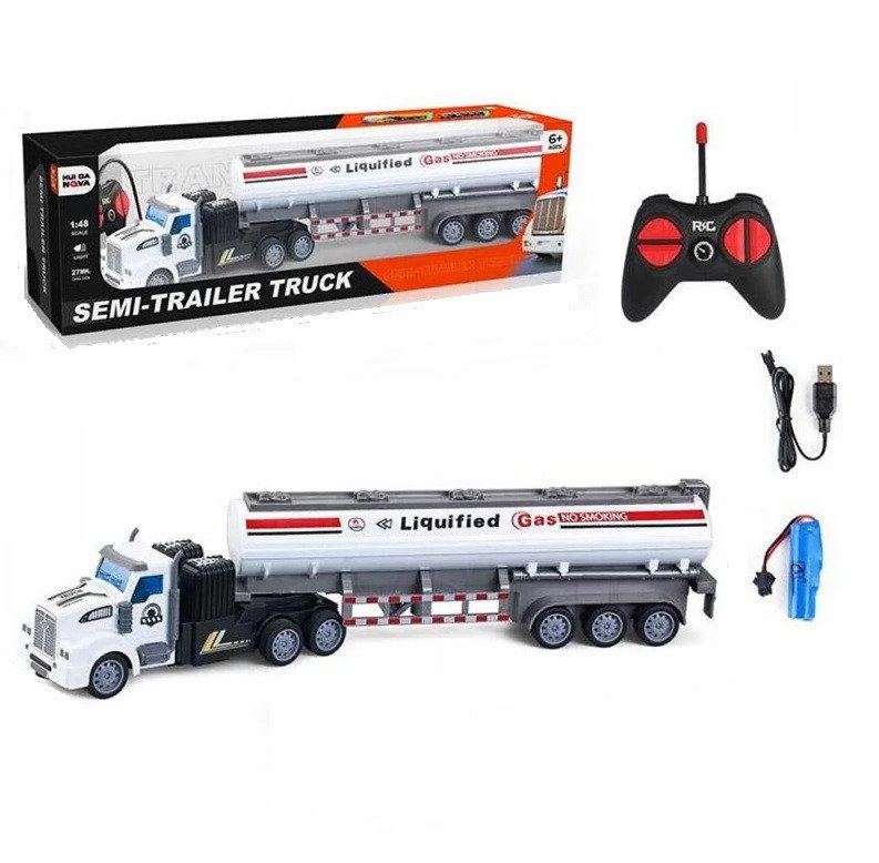 Трейлер на радіокеруванні (бензовоз, пульт, акумулятор) 770-2