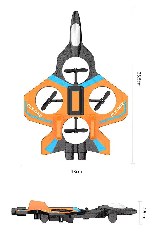 Літак винищувач на радіокеруванні (пульт, акумулятор, підсвітка) S2 - 2