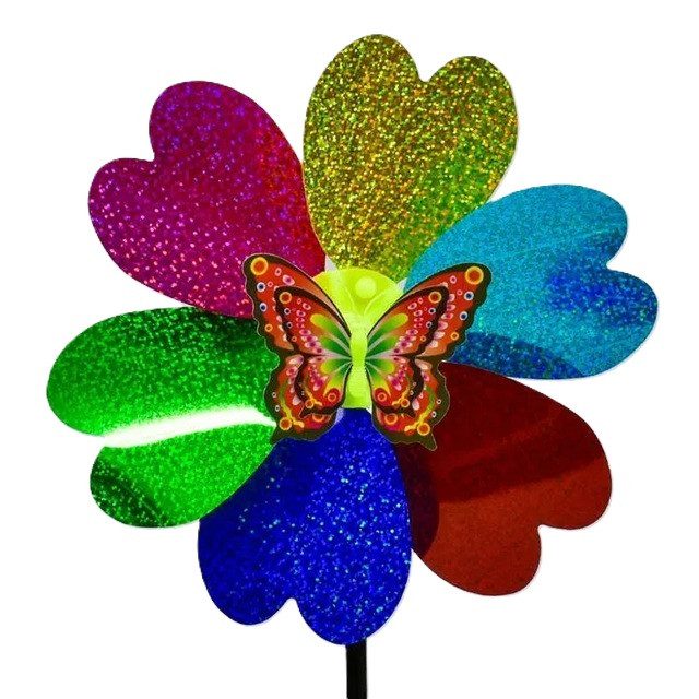 Дитячий вітрячок вертушка на паличці Квітка С 33976 - 2