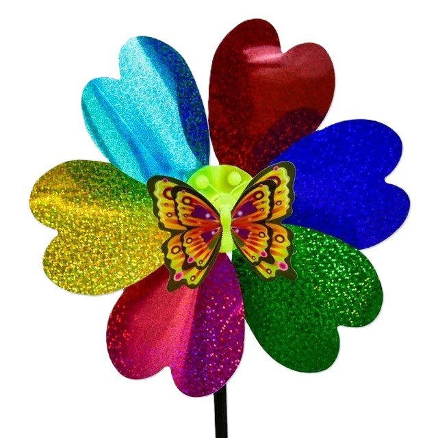 Дитячий вітрячок вертушка на паличці Квітка С 33976 - 4