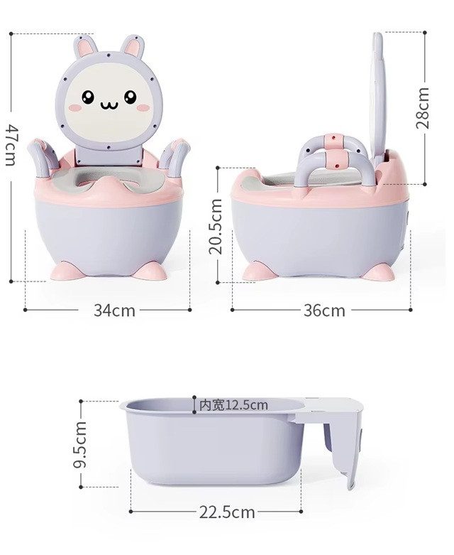 Дитячий горщик стільчик з м'яким сидінням Зайчик Bimbo ВМ-21533 - 2