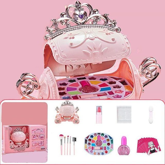 Набір дитячої косметики Карета (тіні, помада, лак, дзеркальце) 1688-8835 - 6