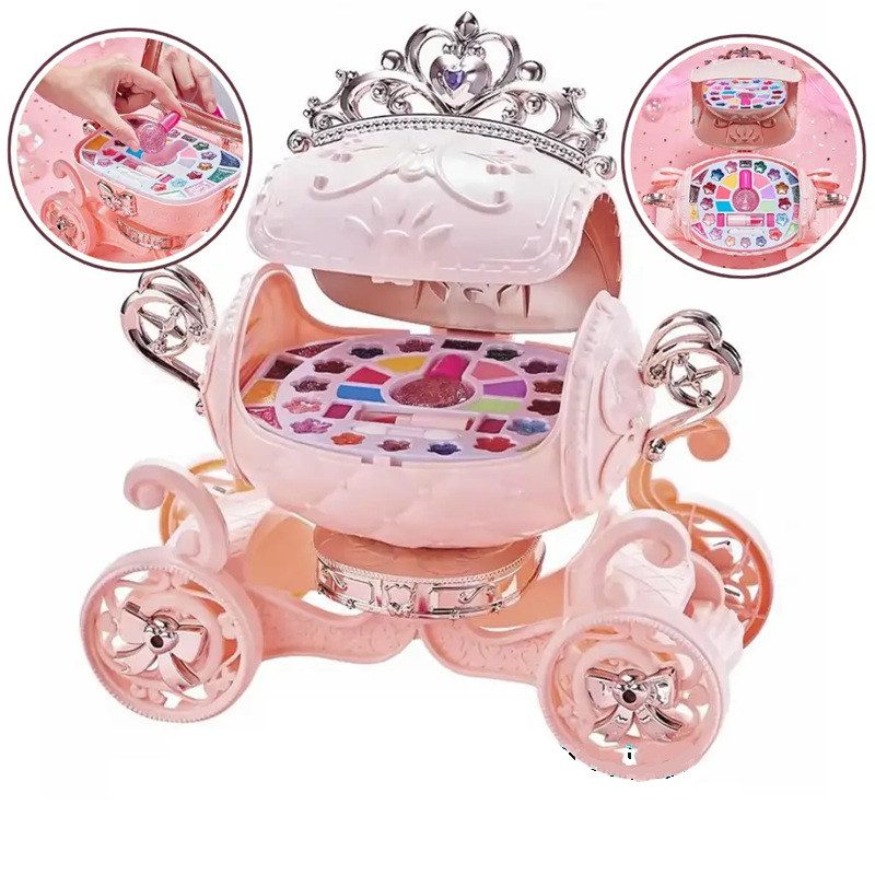 Набір дитячої косметики Карета (тіні, помада, лак, дзеркальце) 1688-8835 - 5