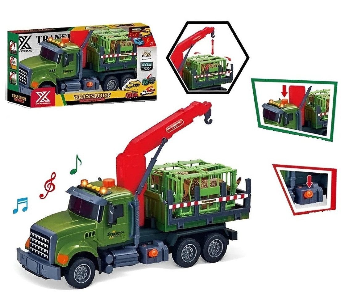 Спецтехніка Вантажівка з краном (музична машинка, інерція) 688-6 A